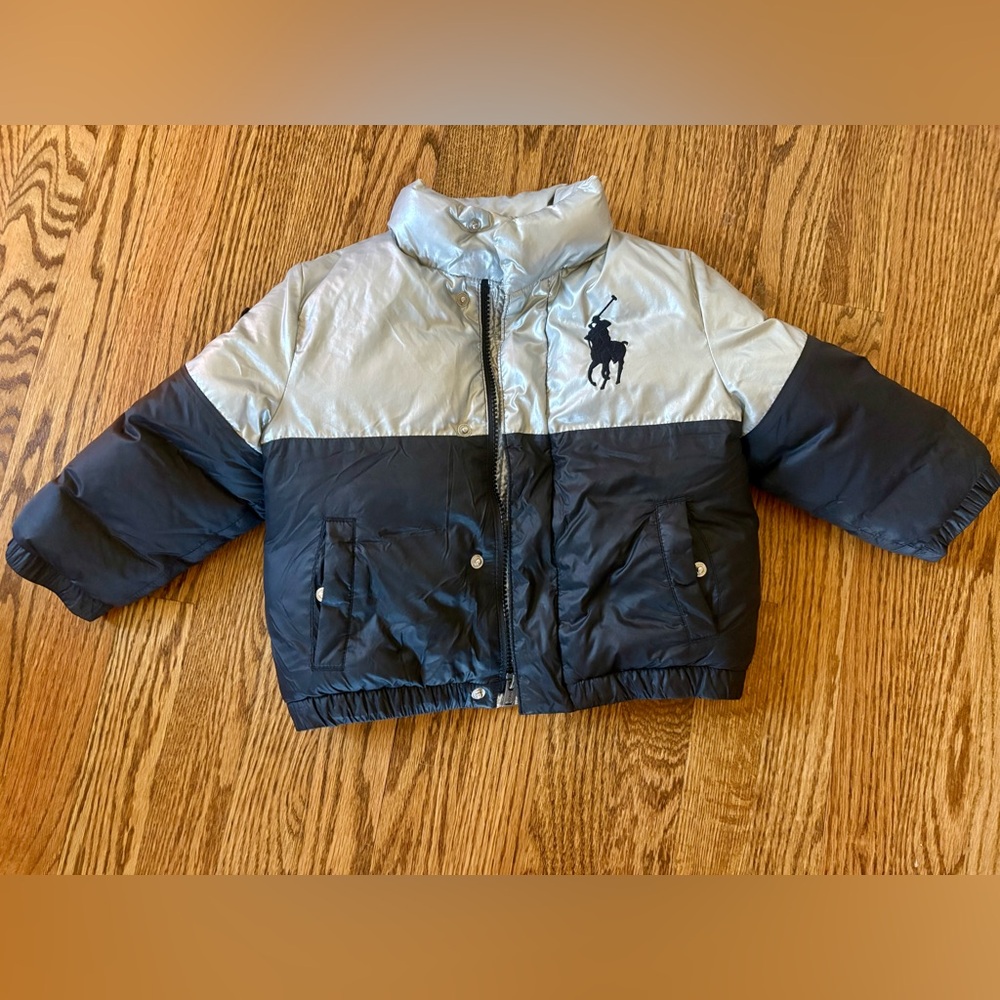Ralph Lauren Polo Bear Duck Down Puffer Jacket in size 3T